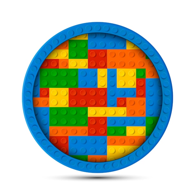 Circle Of Legos Vector Premium Download