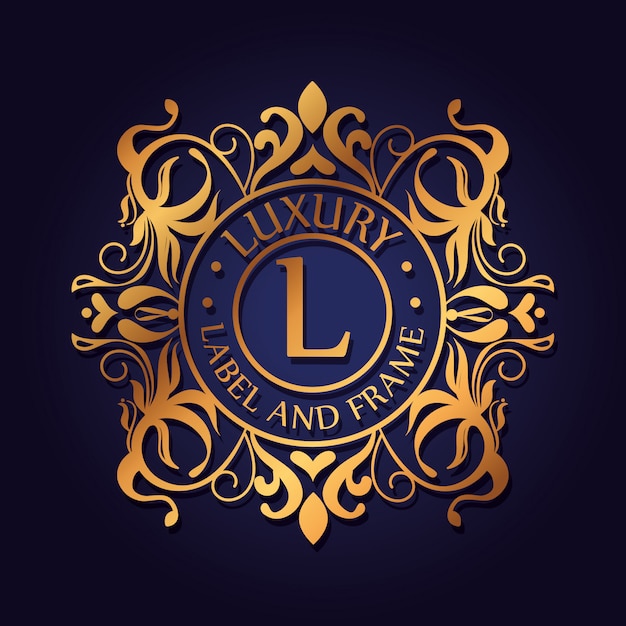 Download Free Circle Luxury Logo With Ornament Design Free Vector Use our free logo maker to create a logo and build your brand. Put your logo on business cards, promotional products, or your website for brand visibility.