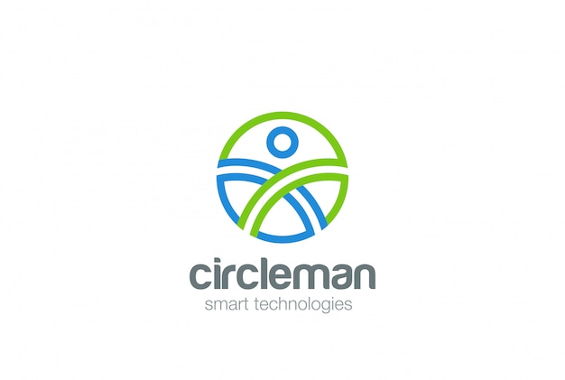 Download Free Circle Man Abstract Logo Design Template Digital People Use our free logo maker to create a logo and build your brand. Put your logo on business cards, promotional products, or your website for brand visibility.