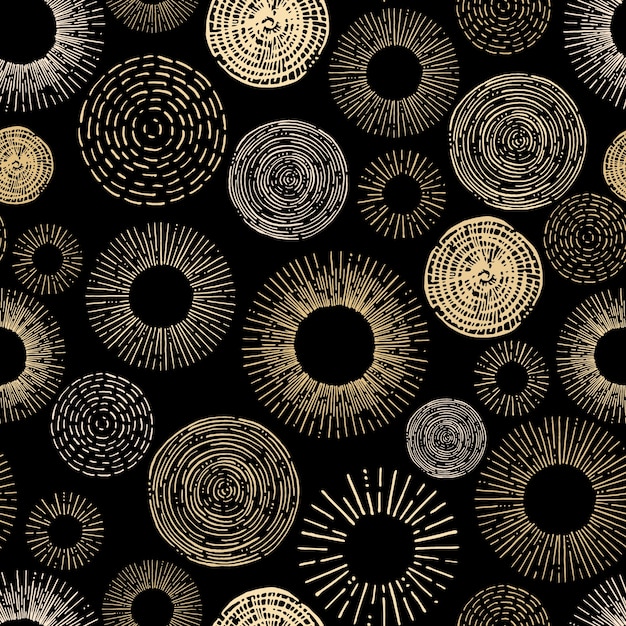 Download Circle seamless pattern Vector | Premium Download