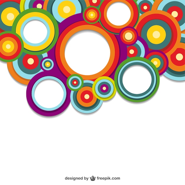 Download Free Vector | Circle shapes background