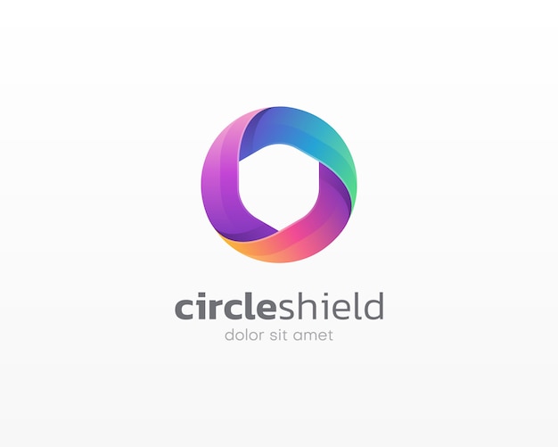 Download Free Circle Shield Logo Premium Vector Use our free logo maker to create a logo and build your brand. Put your logo on business cards, promotional products, or your website for brand visibility.