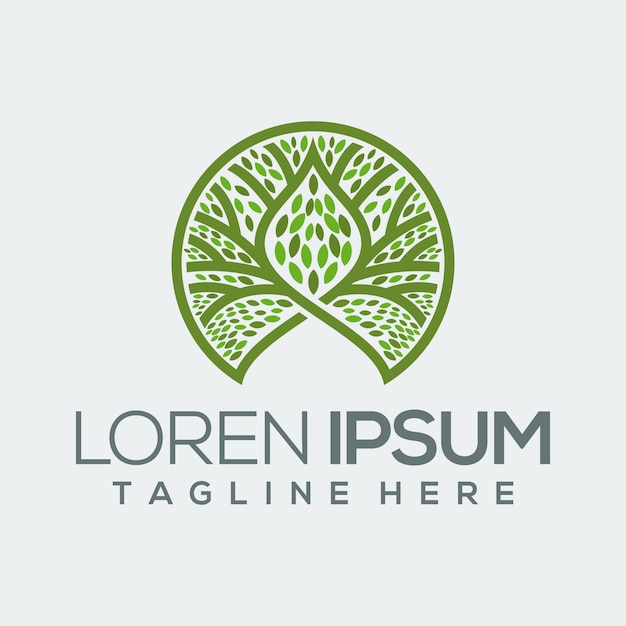 Download Free Circle Tree Green Logo Premium Vector Use our free logo maker to create a logo and build your brand. Put your logo on business cards, promotional products, or your website for brand visibility.