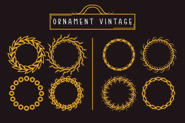 Download Circle vintage ornament | Premium Vector