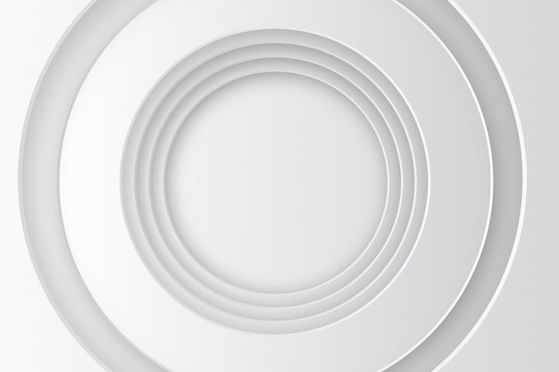 Premium Vector | Circle white background template