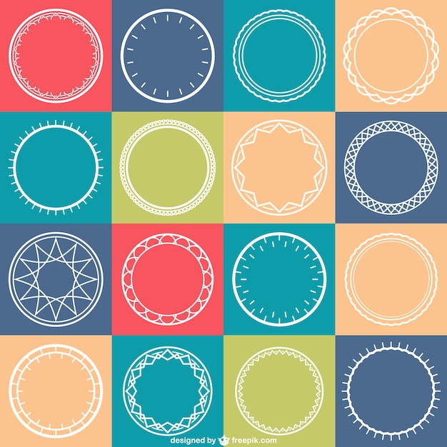 Download Free Vector | Circles pattern vector