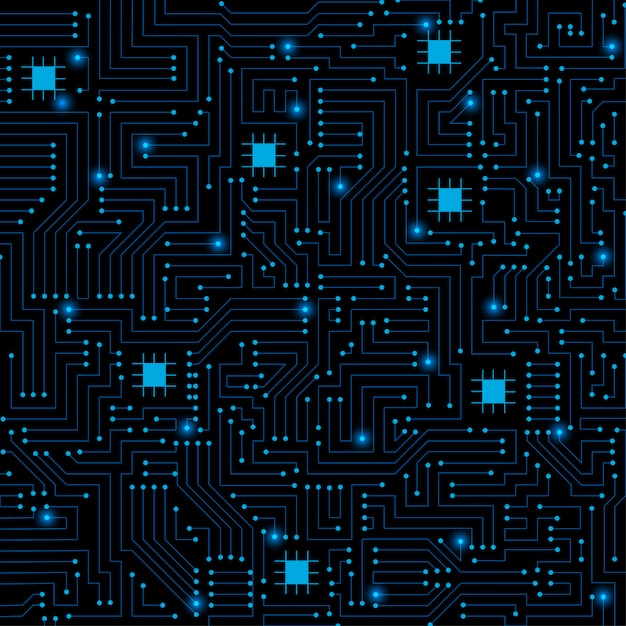 Circuit Board Background Black