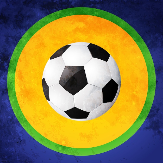 Circular abstract soccer design