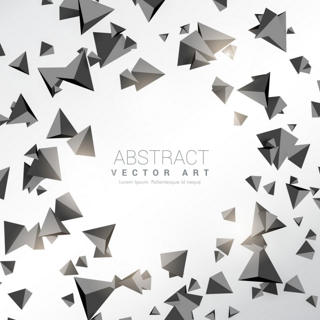 Download Free Vector | Circular background with polygonal 3d shapes