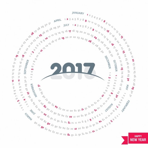 circular calendar