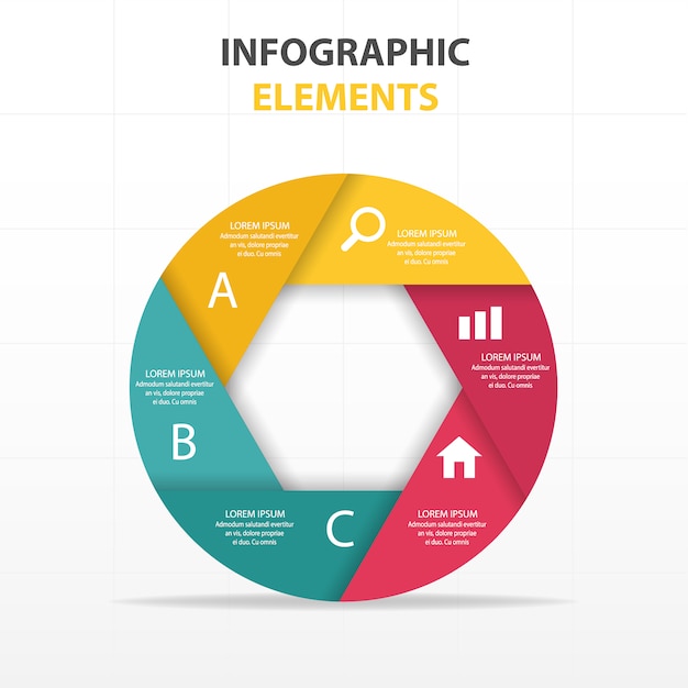 8 section circle infographic