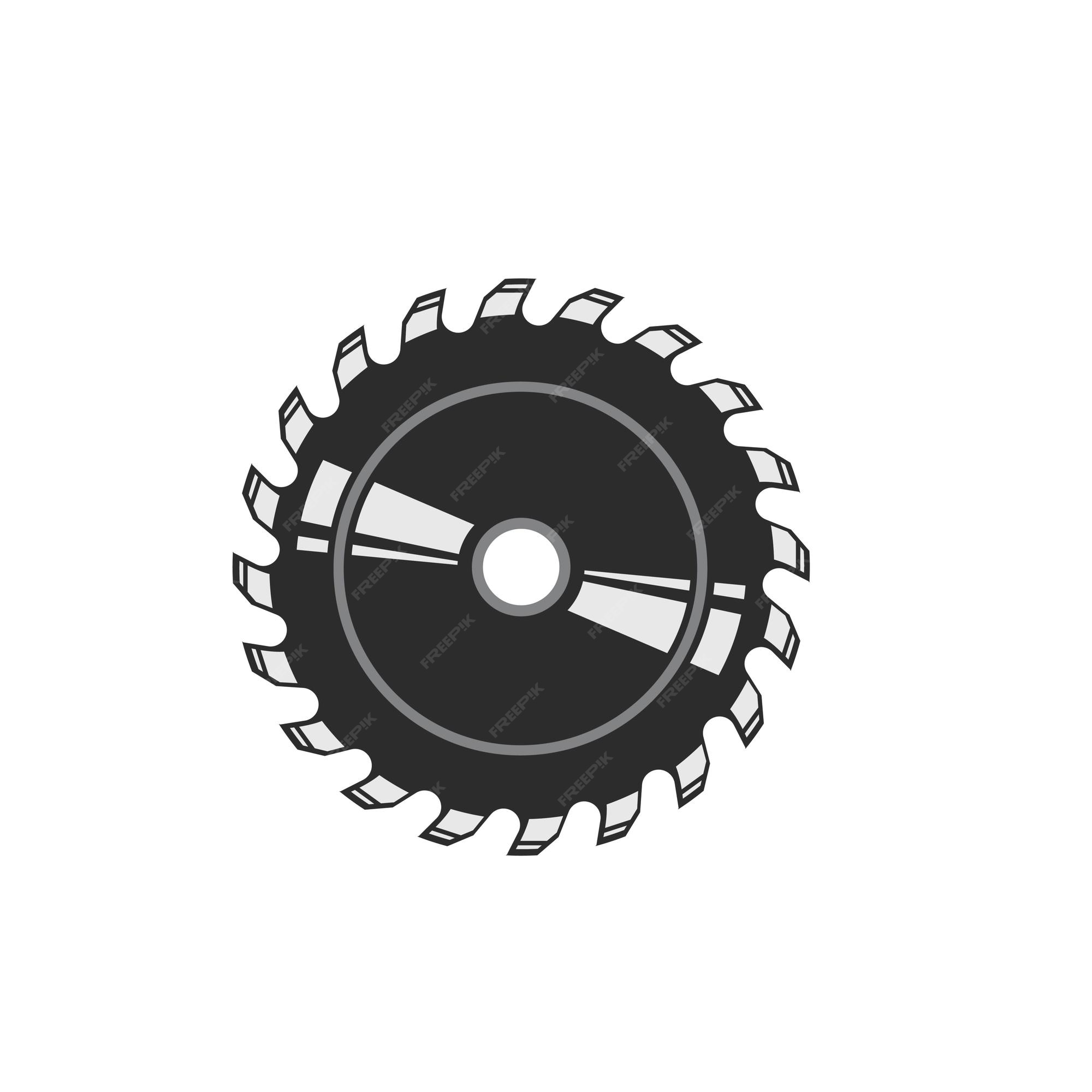 Premium Vector | Circular saw blade vector illustration design template