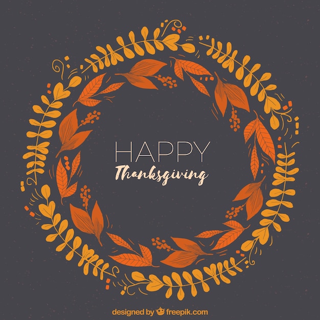 Circular thanksgiving design