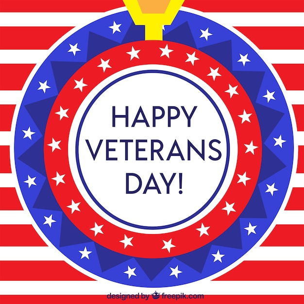Download Circular veterans day design | Free Vector
