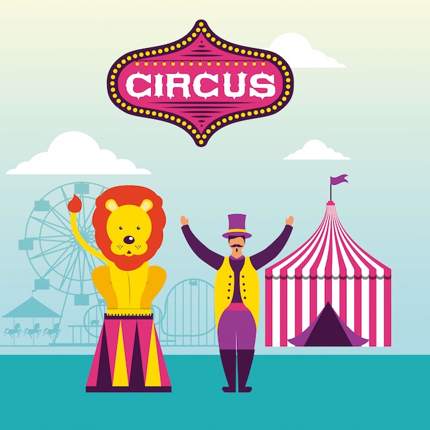 Free Vector | Circus fun fair