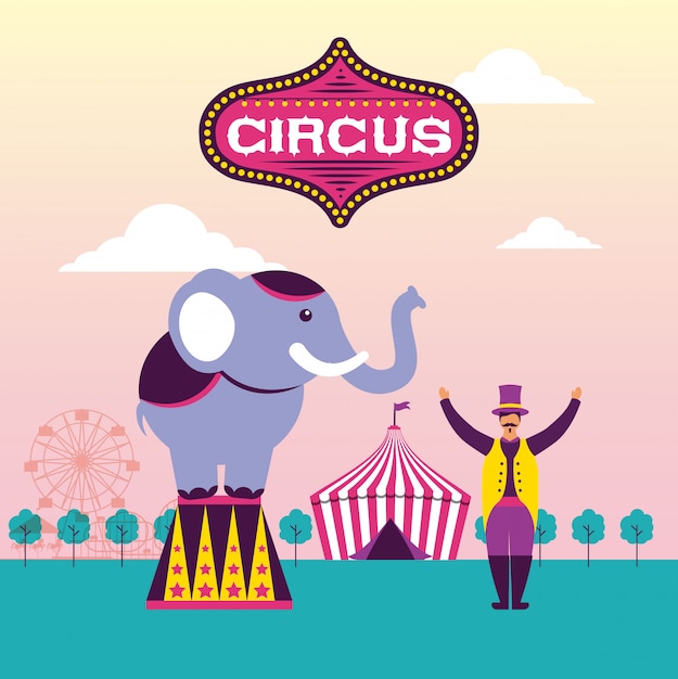 Circus fun fair Vector | Free Download