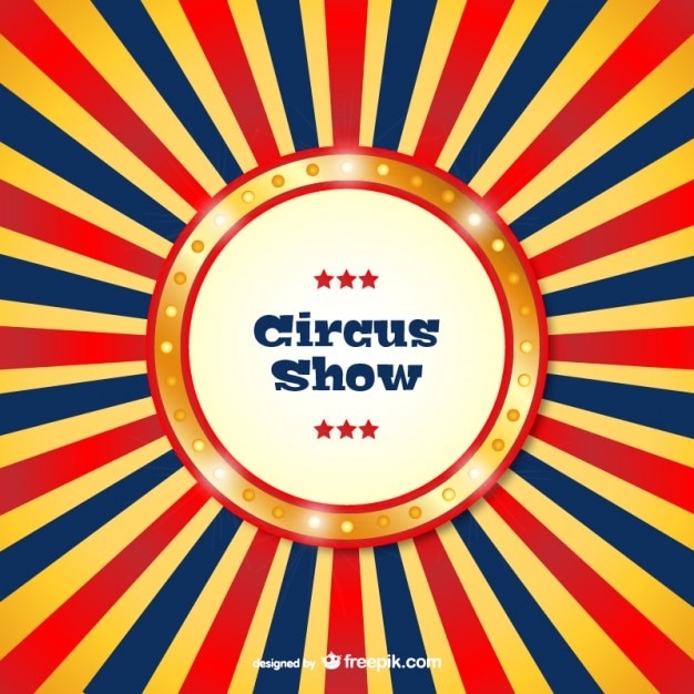 Circus show template Vector Free Download