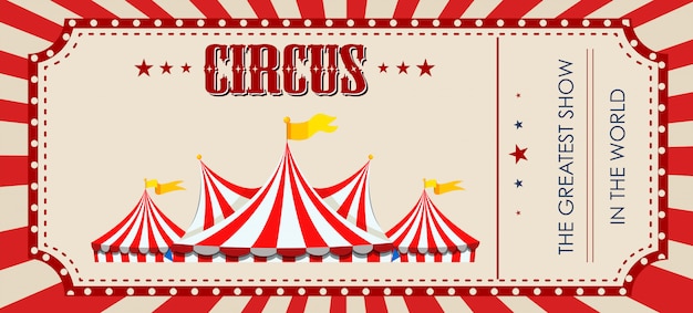 Free Vector A Circus Ticket Template