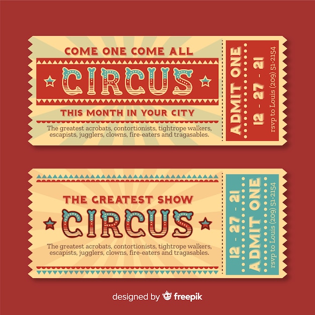 Circus ticket | Free Vector