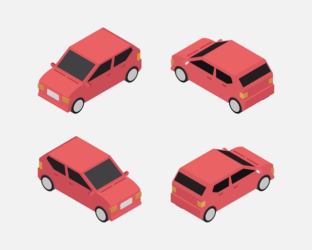 isometric car illustrator download