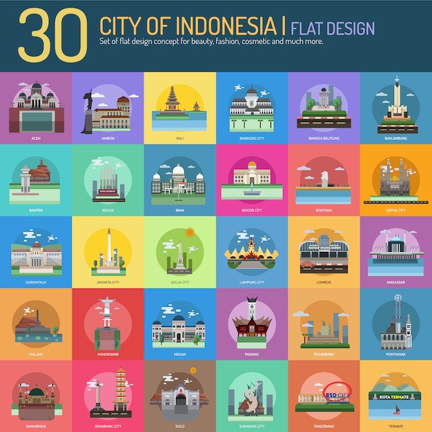 Download Free City On Indonesia Landscape Collection Free Vector Use our free logo maker to create a logo and build your brand. Put your logo on business cards, promotional products, or your website for brand visibility.