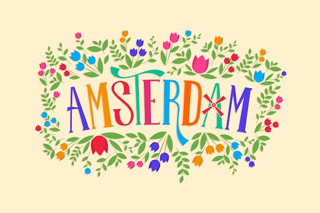 Download Free City Lettering With Amsterdam Concept Free Vector Use our free logo maker to create a logo and build your brand. Put your logo on business cards, promotional products, or your website for brand visibility.