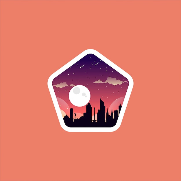 Download Free City Night Logo Design Premium Vector Use our free logo maker to create a logo and build your brand. Put your logo on business cards, promotional products, or your website for brand visibility.