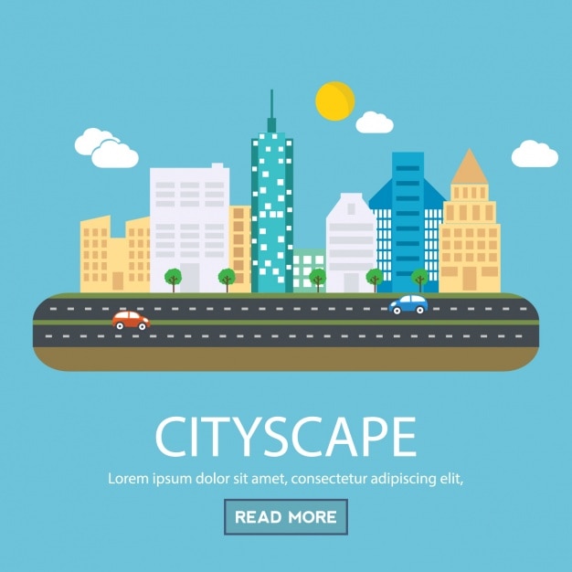 Cityscape background design