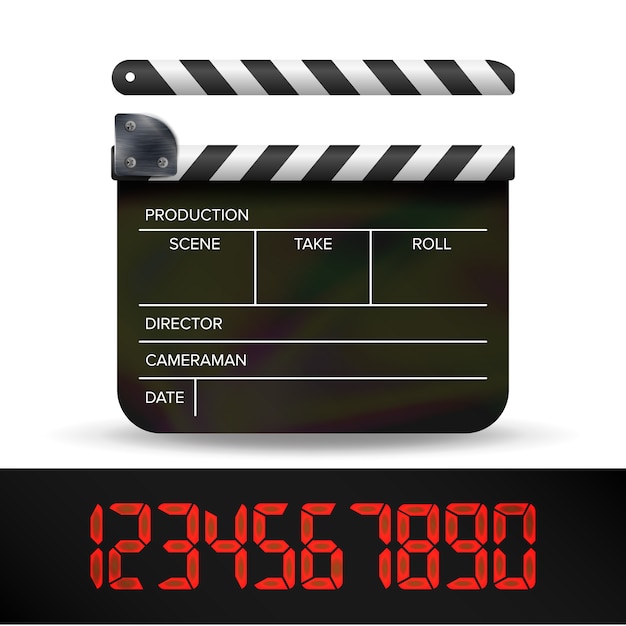 Premium Vector | Clapper board.