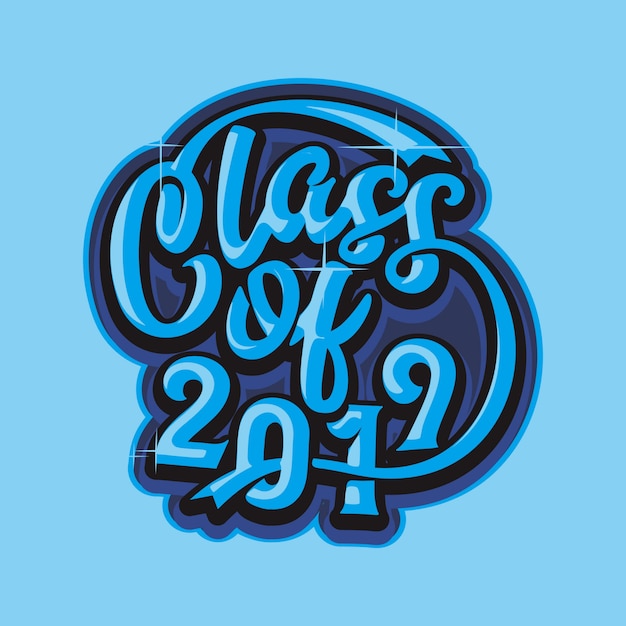 Class of 2019 Premium Vector