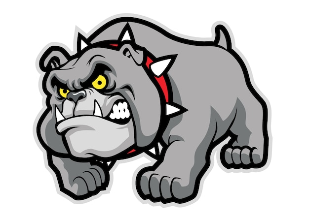 Premium Vector | Classic bulldog pose