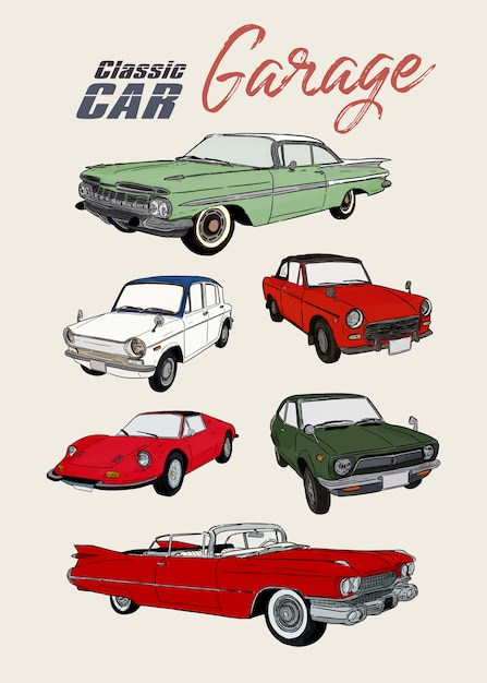 [38+] Sketch Of Vintage Car