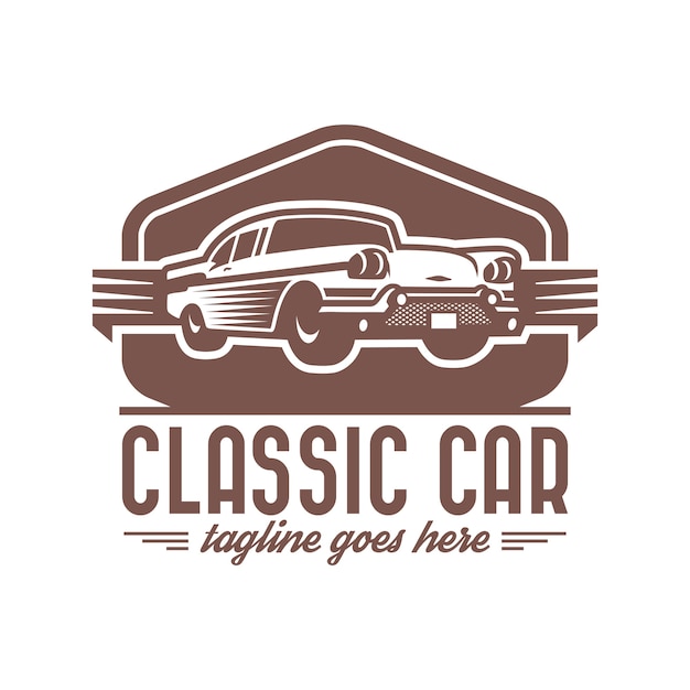 Premium Vector | Classic car logo template