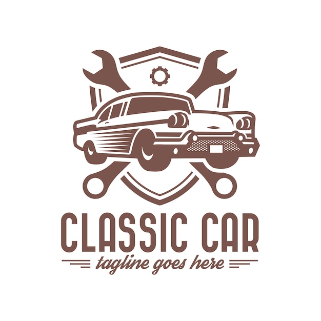 Premium Vector | Classic car logo template