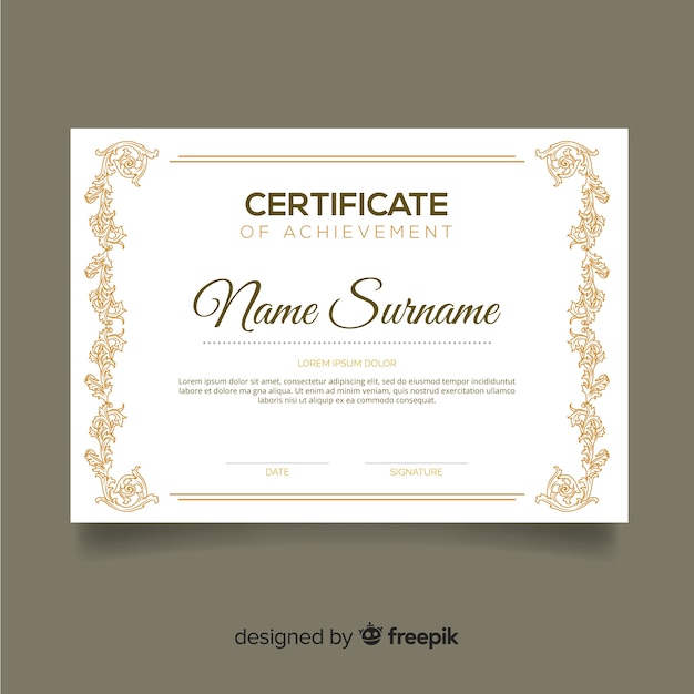 modern certificate template word free download