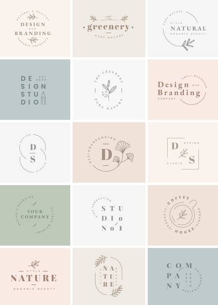 Classic logo set Vector | Free Download