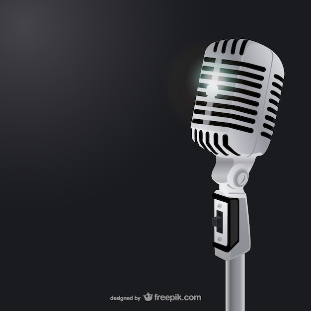 microphone illustration vector free download