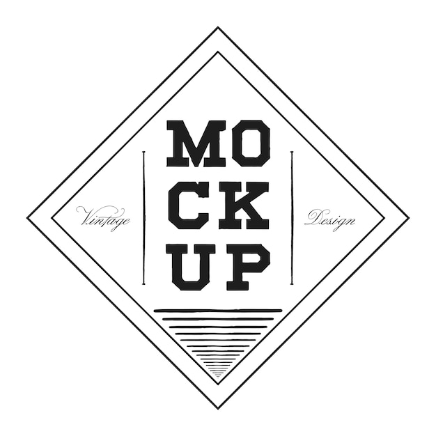 Download Classic mockup logo design vector | Free Vector