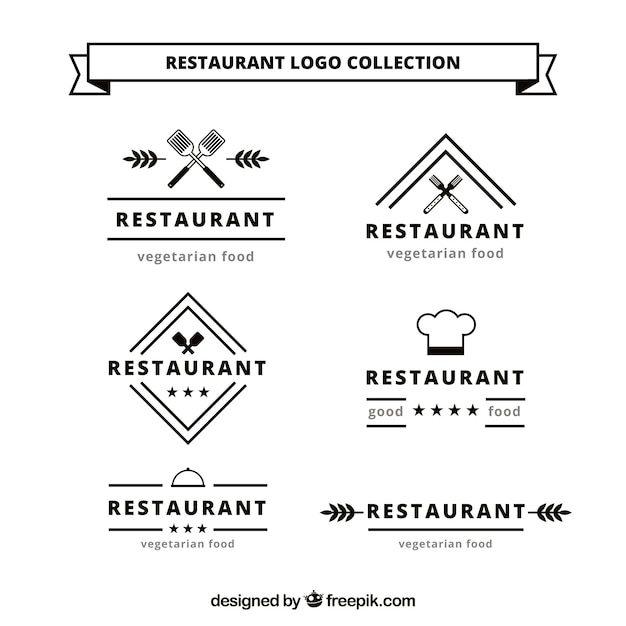 Download Free Classic Restaurant Logo Design Free Vector Use our free logo maker to create a logo and build your brand. Put your logo on business cards, promotional products, or your website for brand visibility.