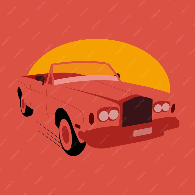 Premium Vector | Classic vintage retro car vector