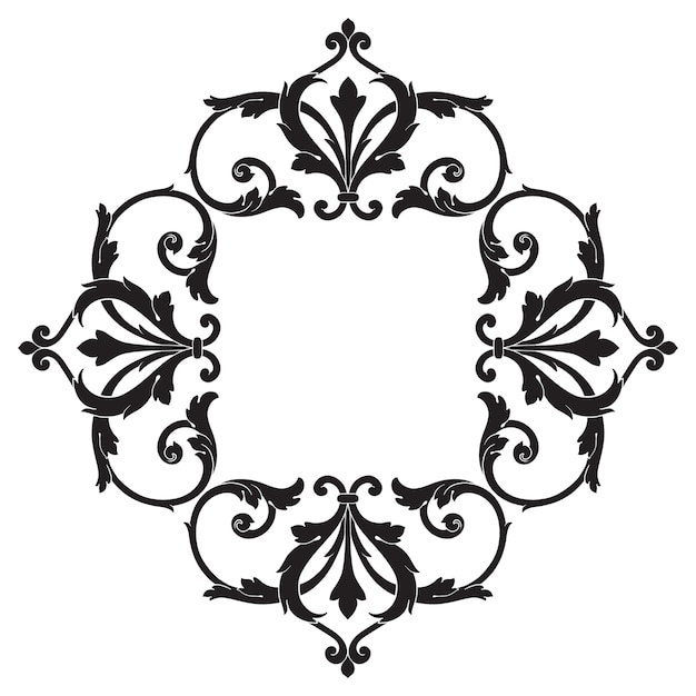 Premium Vector | Classical baroque ornament. decorative design element ...