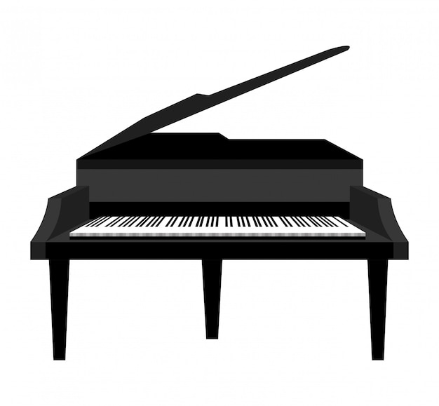 Free Vector | Classical grand piano illustration