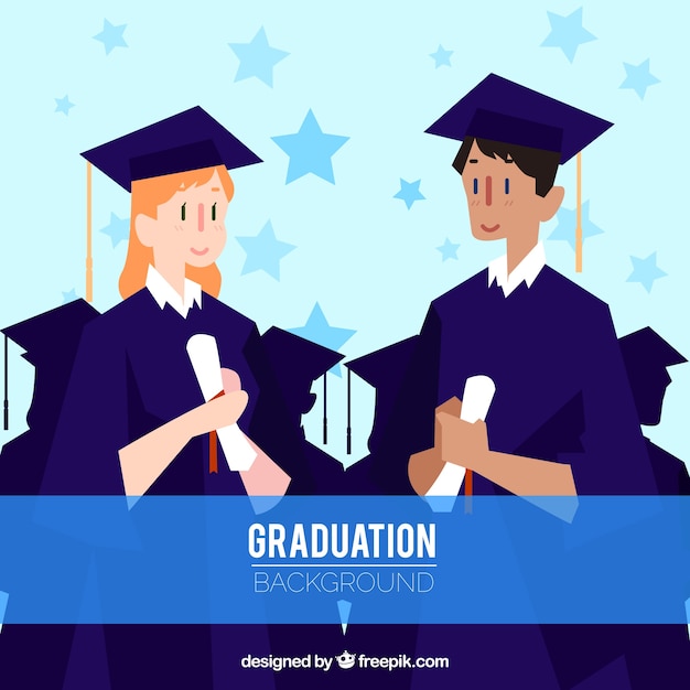 Download Free Vector | Classmate in graduation background