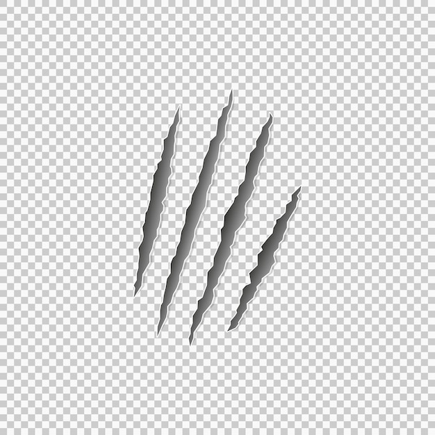 Premium Vector Claw Marks Of A Beast On A Transparent Background   Claw Marks Beast Transparent Background Vector Eps 10 532800 187 