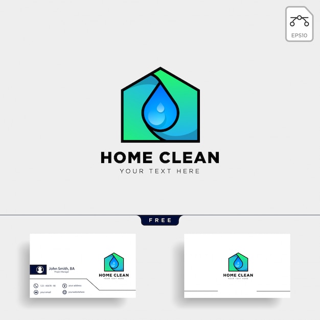 Download Free Clean House Or Home Creative Logo Template Vector Illustration Use our free logo maker to create a logo and build your brand. Put your logo on business cards, promotional products, or your website for brand visibility.