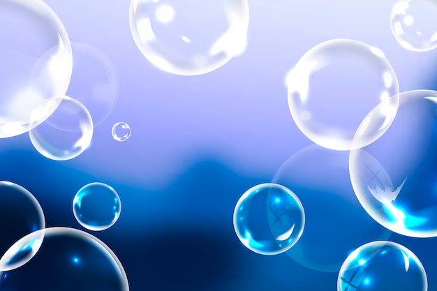 Free Vector | Clean soap bubbles