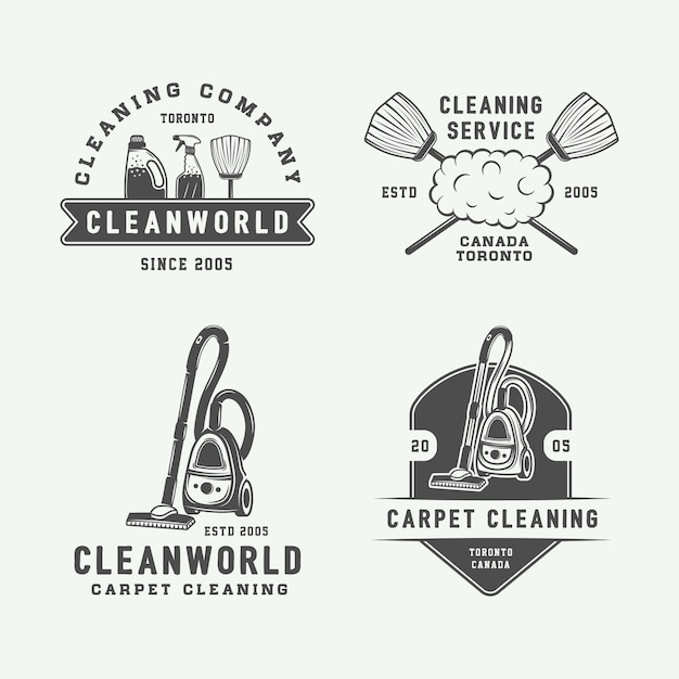 Download Free Cleaning Logo Badges Emblems Premium Vector Use our free logo maker to create a logo and build your brand. Put your logo on business cards, promotional products, or your website for brand visibility.