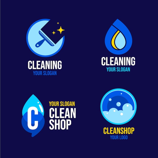 Download Free Download Free Cleaning Logo Collection Vector Freepik Use our free logo maker to create a logo and build your brand. Put your logo on business cards, promotional products, or your website for brand visibility.