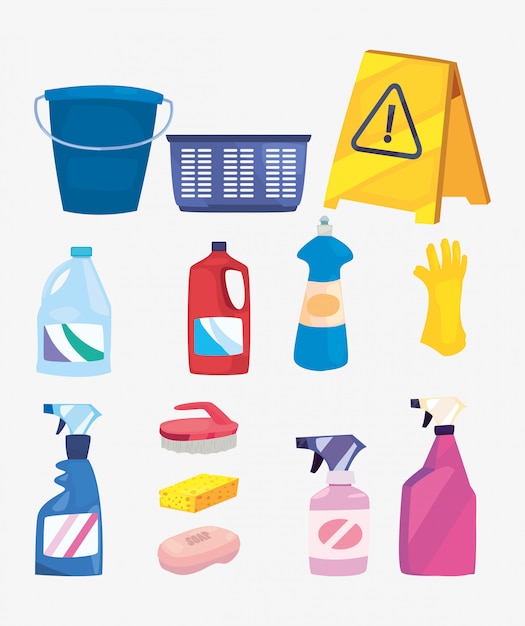 cleaning products and supplies