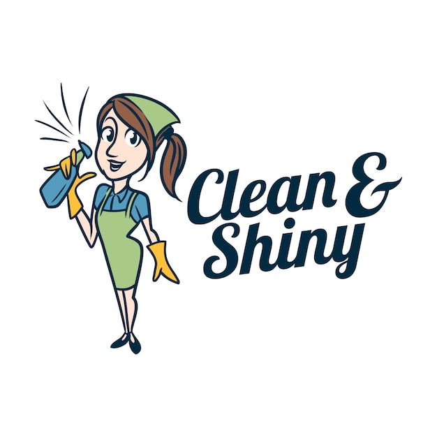 Download Free Cleaning Service House Maid Mascot Logo Premium Vector Use our free logo maker to create a logo and build your brand. Put your logo on business cards, promotional products, or your website for brand visibility.